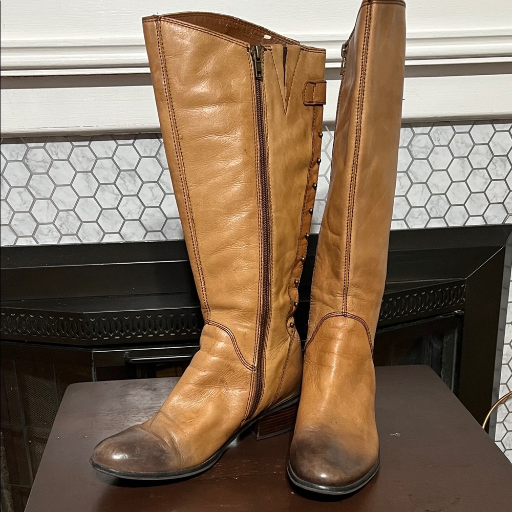 Lucky Brand Tan Leather Boots